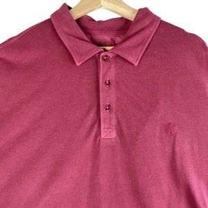 Alan Paine Mens Polo Shirt 2XL Red Claret 100% Cotton Quiet Luxury England NEW